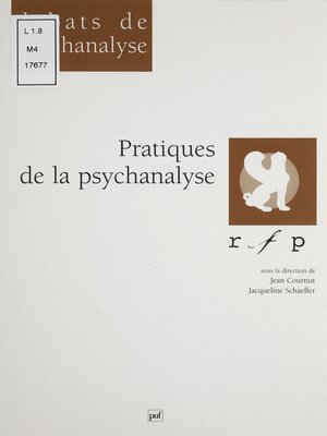 cover image of Pratiques de la psychanalyse